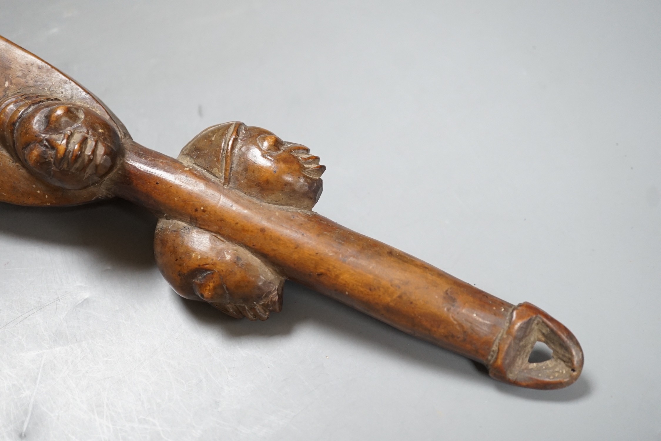 A Yoruba tribal hardwood carving, 32.5cm